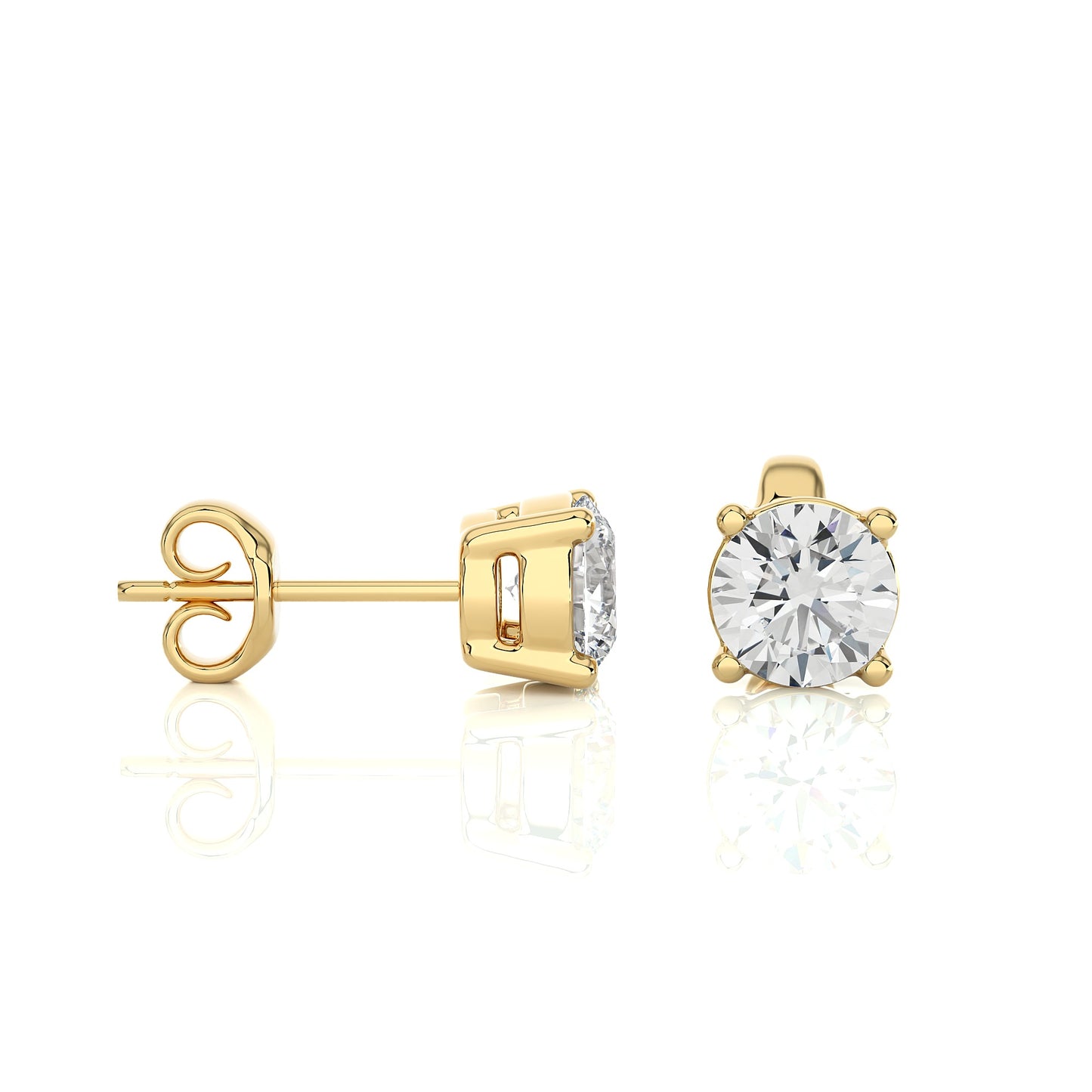 1 Carat Lab Grown Diamond Stud Earrings | Suez Diamonds