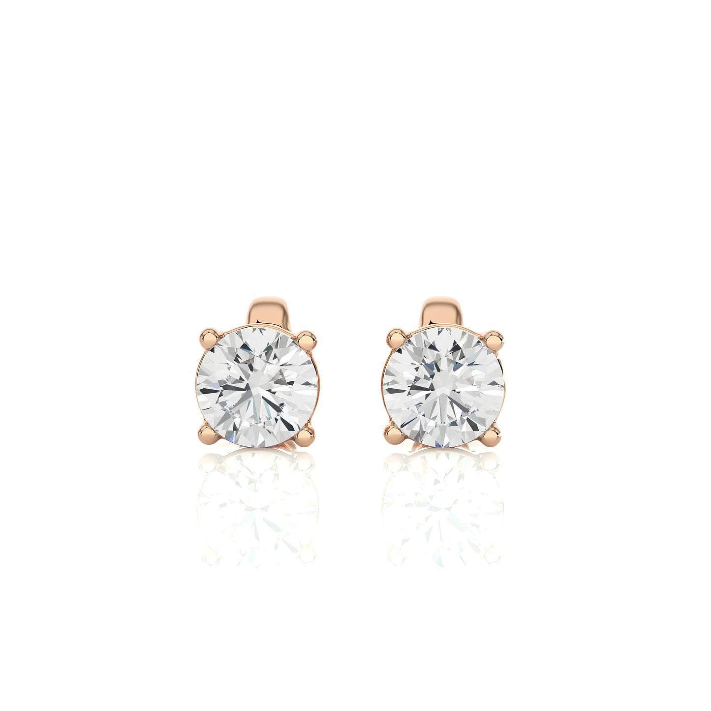 1 Carat Lab Grown Diamond Stud Earrings | Suez Diamonds
