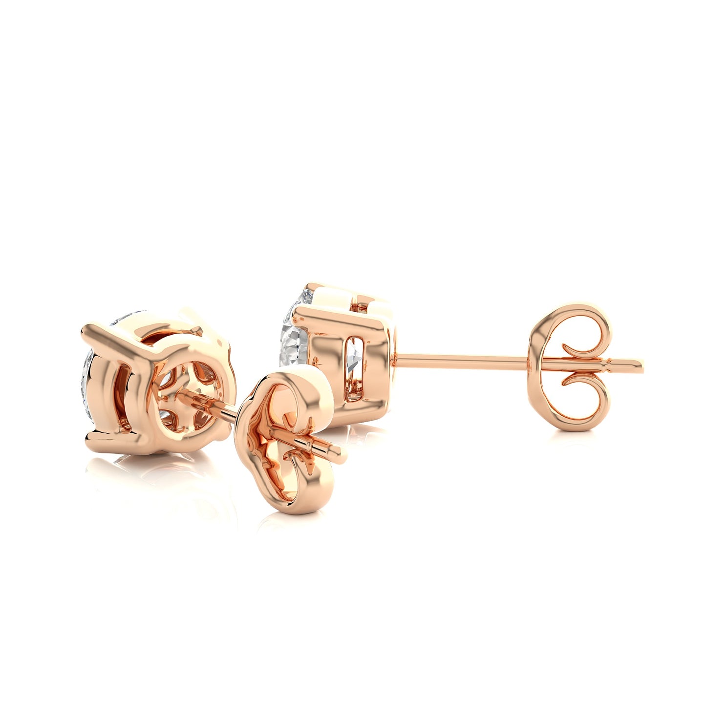 1 Carat Lab Grown Diamond Stud Earrings | Suez Diamonds