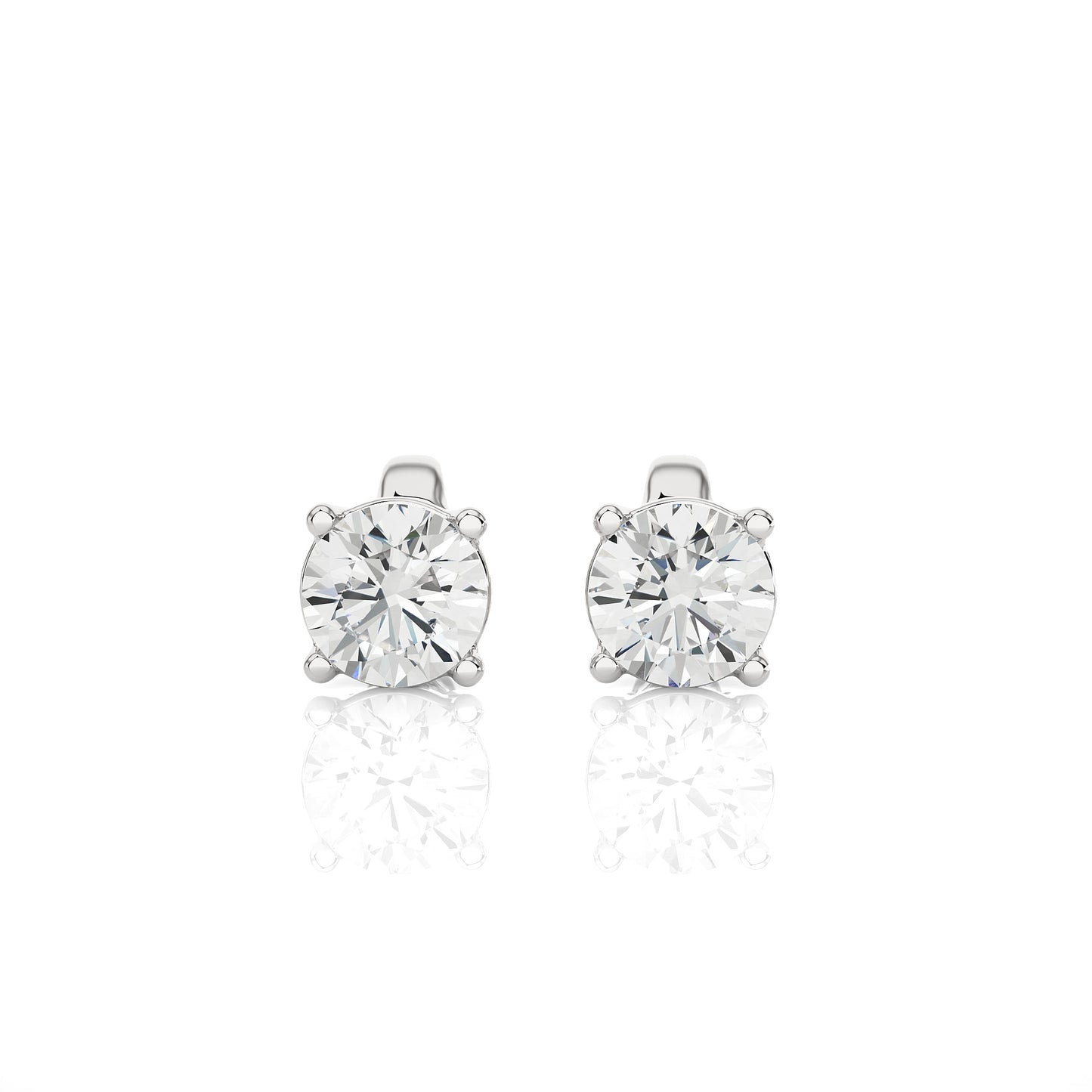 1 Carat Lab Grown Diamond Stud Earrings | Suez Diamonds