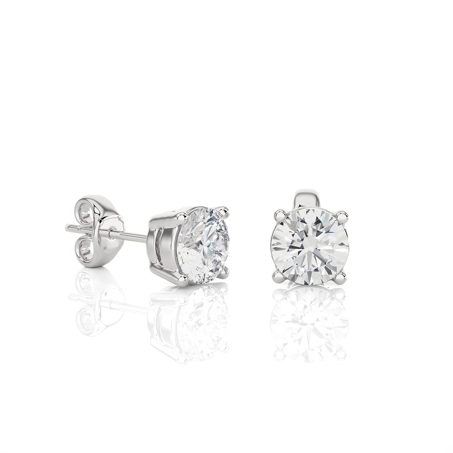 1 Carat Lab Grown Diamond Stud Earrings | Suez Diamonds