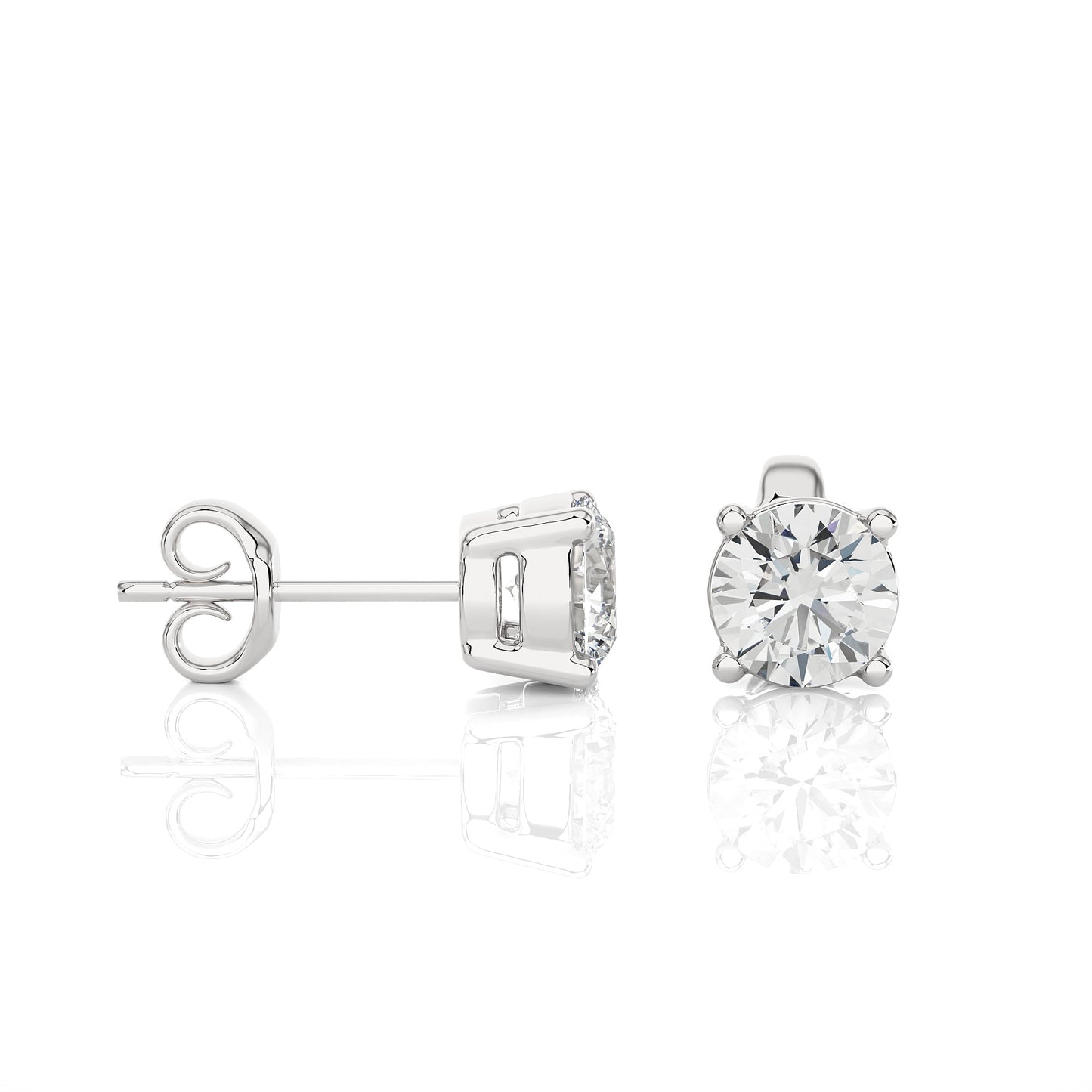 1 Carat Lab Grown Diamond Stud Earrings | Suez Diamonds