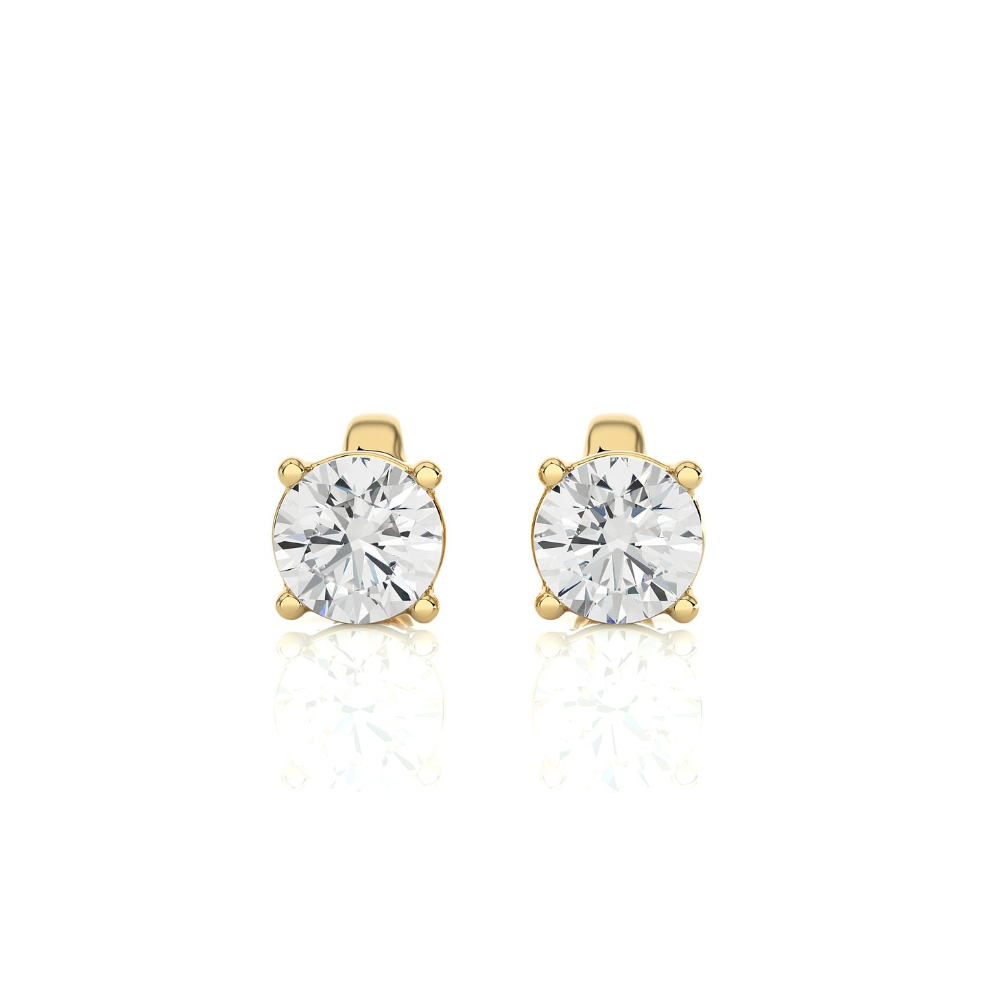 1 Carat Lab Grown Diamond Stud Earrings | Suez Diamonds