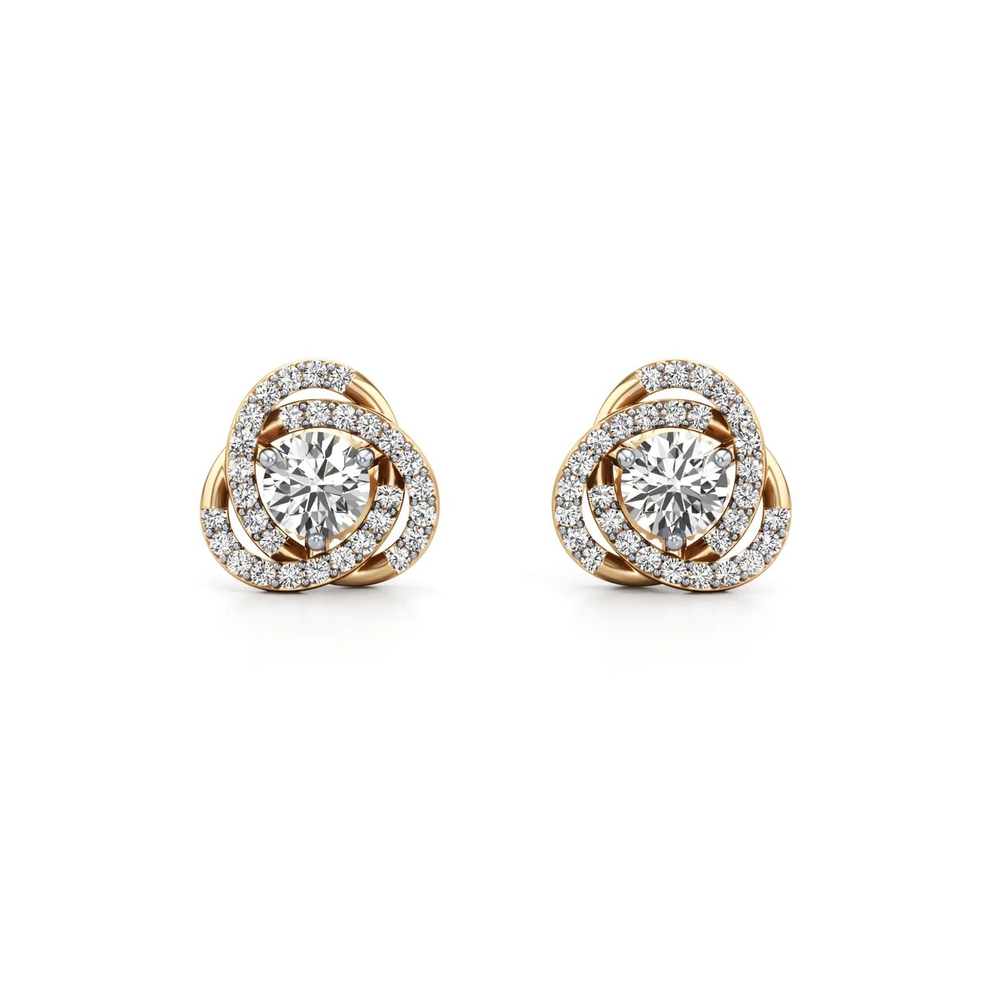 Convertible Lab Grown Diamond Halo Earrings