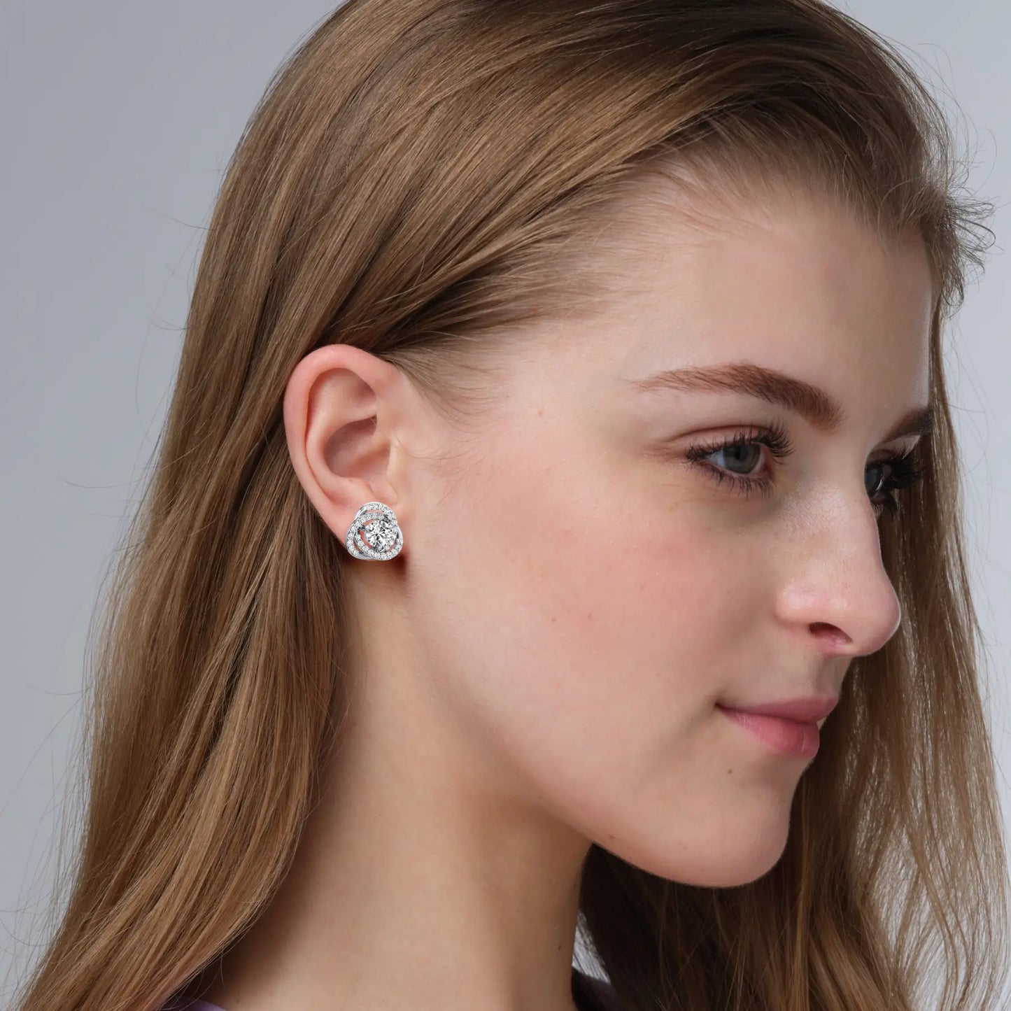 Convertible Lab Grown Diamond Halo Earrings