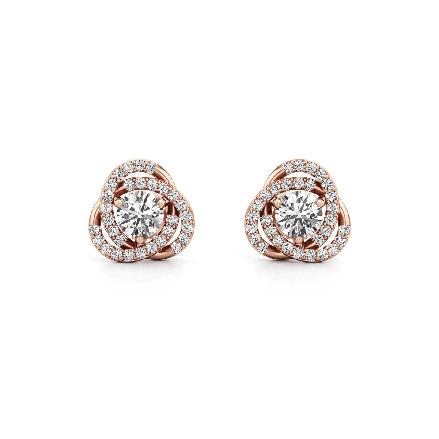 Convertible Lab Grown Diamond Halo Earrings