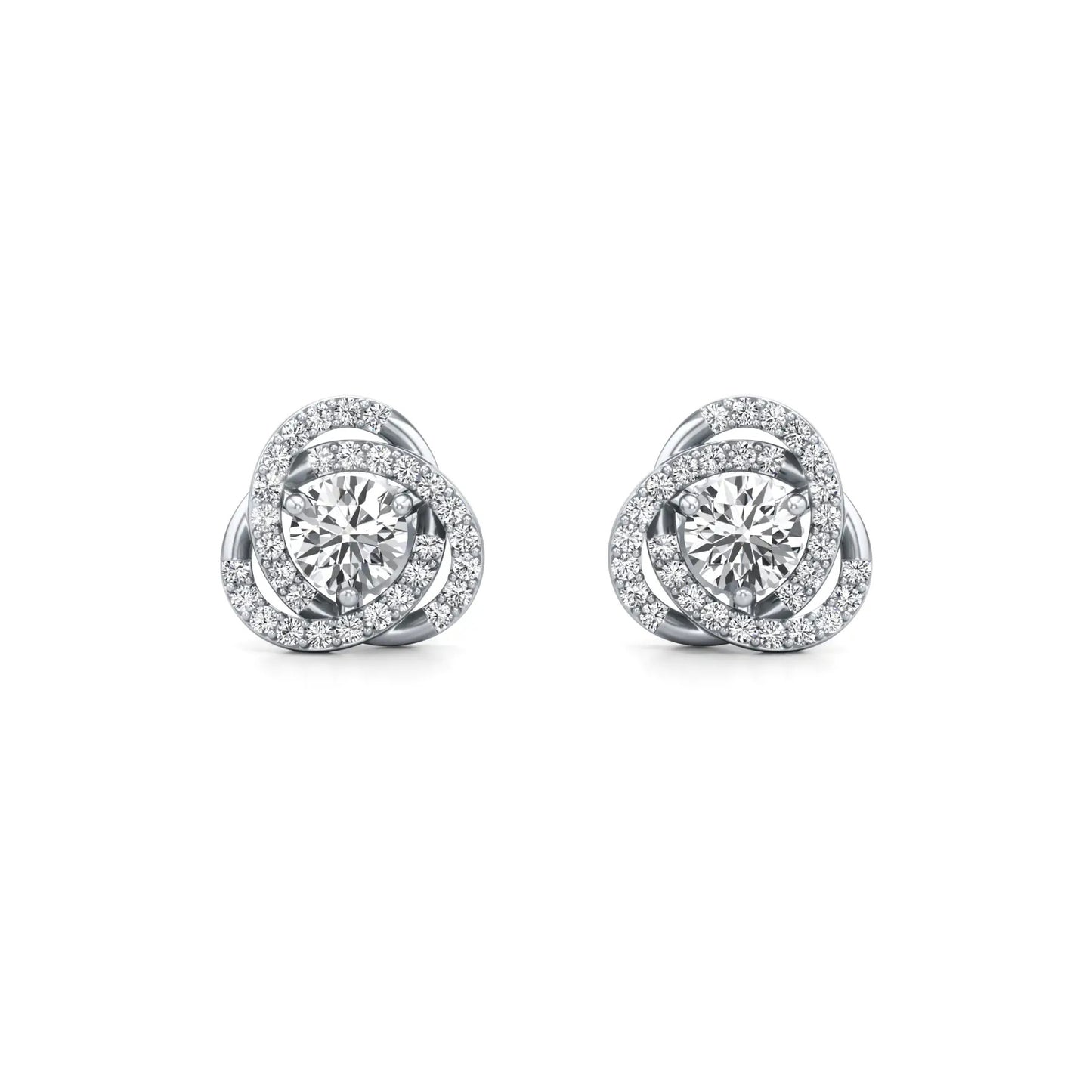 Convertible Lab Grown Diamond Halo Earrings