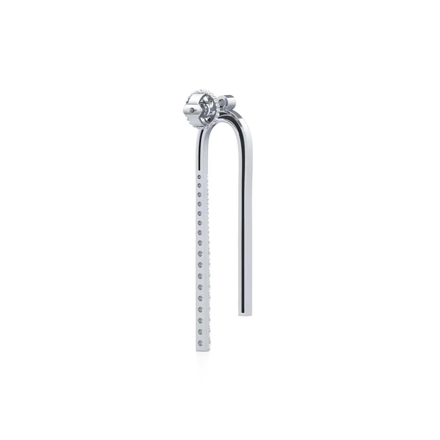 Modern Arc Lab Grown Diamond Dangle Earrings
