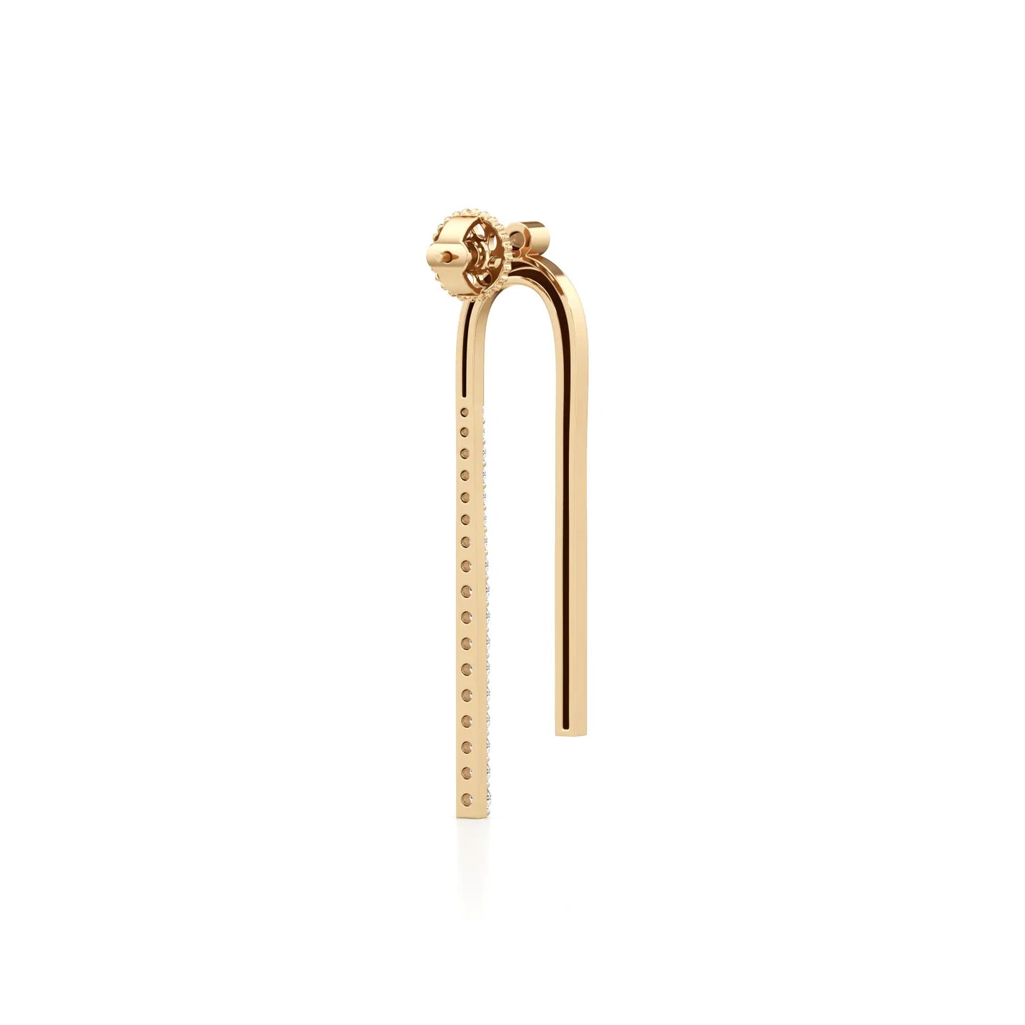 Modern Arc Lab Grown Diamond Dangle Earrings