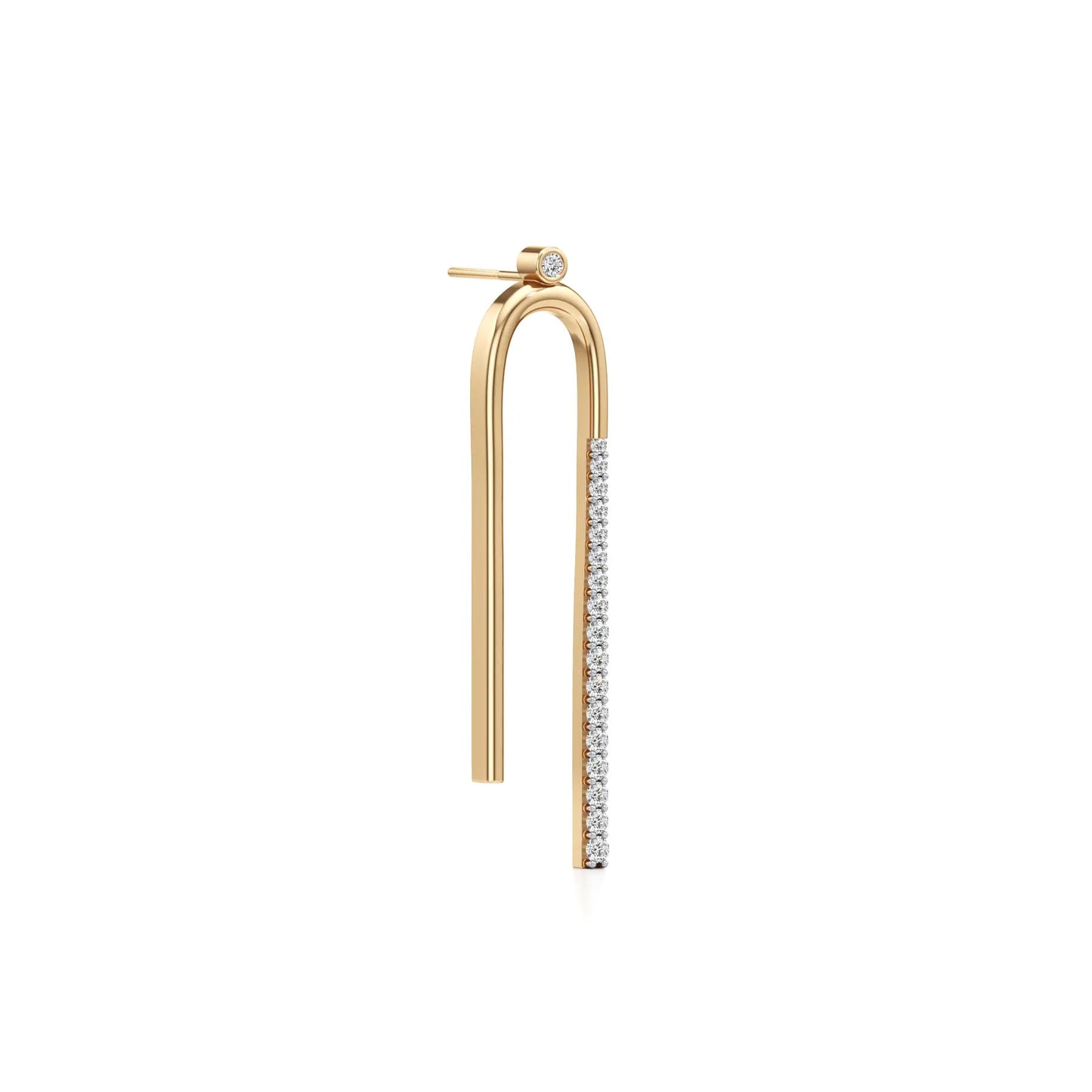 Modern Arc Lab Grown Diamond Dangle Earrings