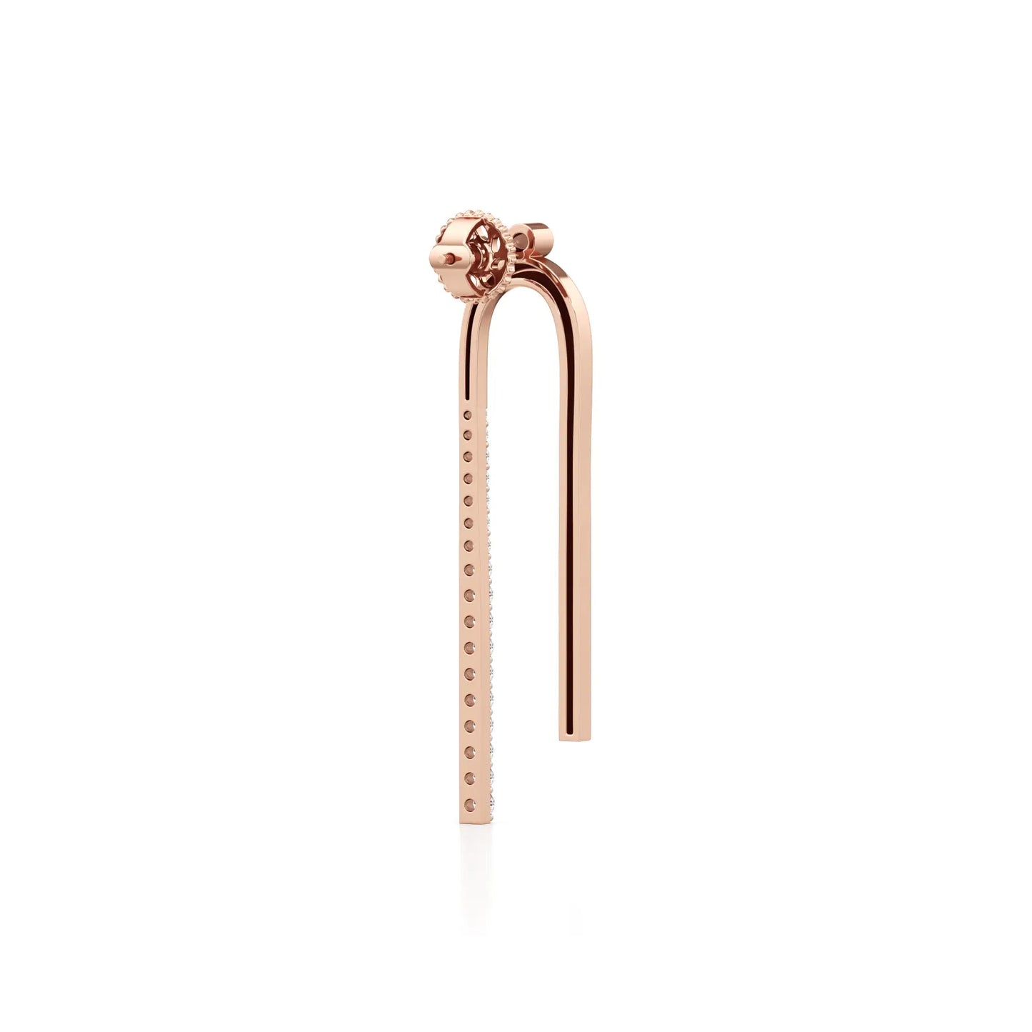 Modern Arc Lab Grown Diamond Dangle Earrings