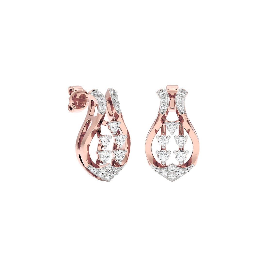 Starlight Cascade Lab Grown Diamond Earrings