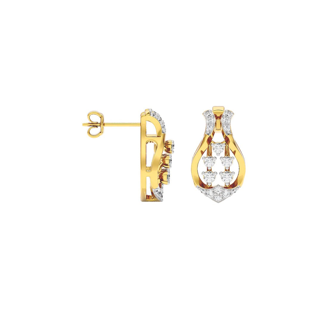 Starlight Cascade Lab Grown Diamond Earrings