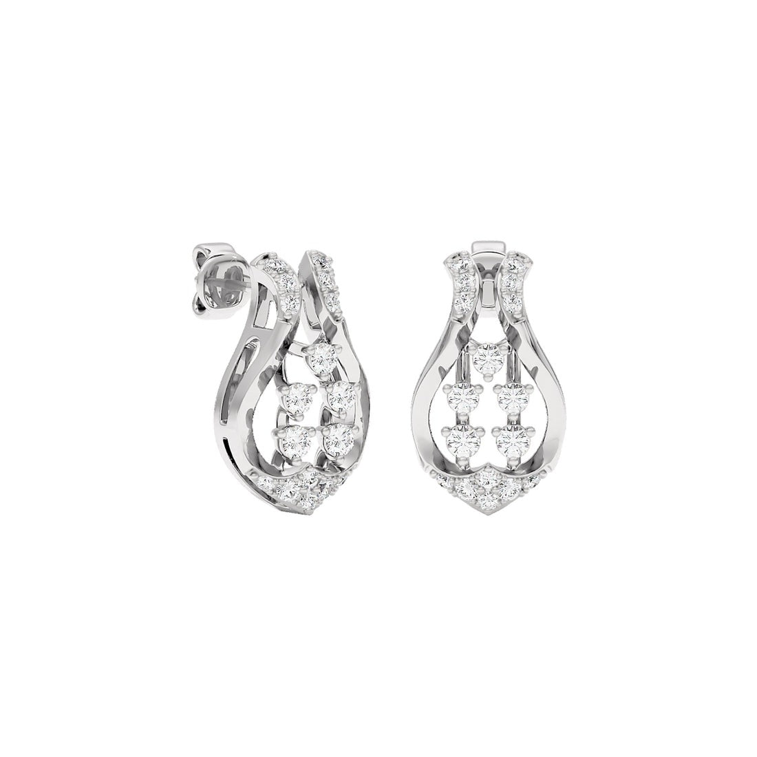 Starlight Cascade Lab Grown Diamond Earrings