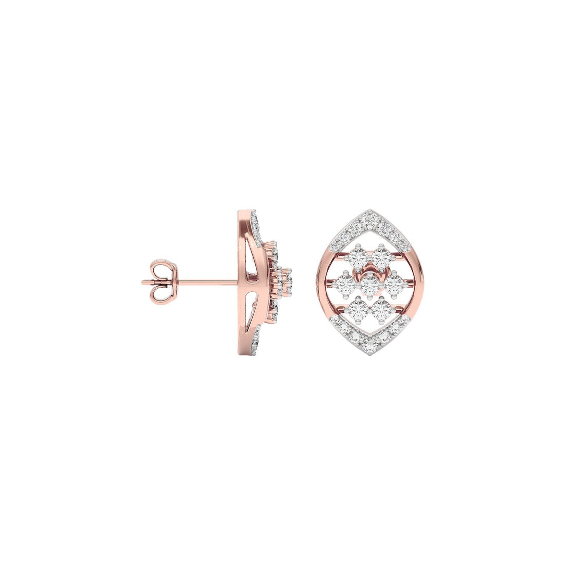 Suez Diamonds Mirage Bloom Lab Grown Diamond Studs