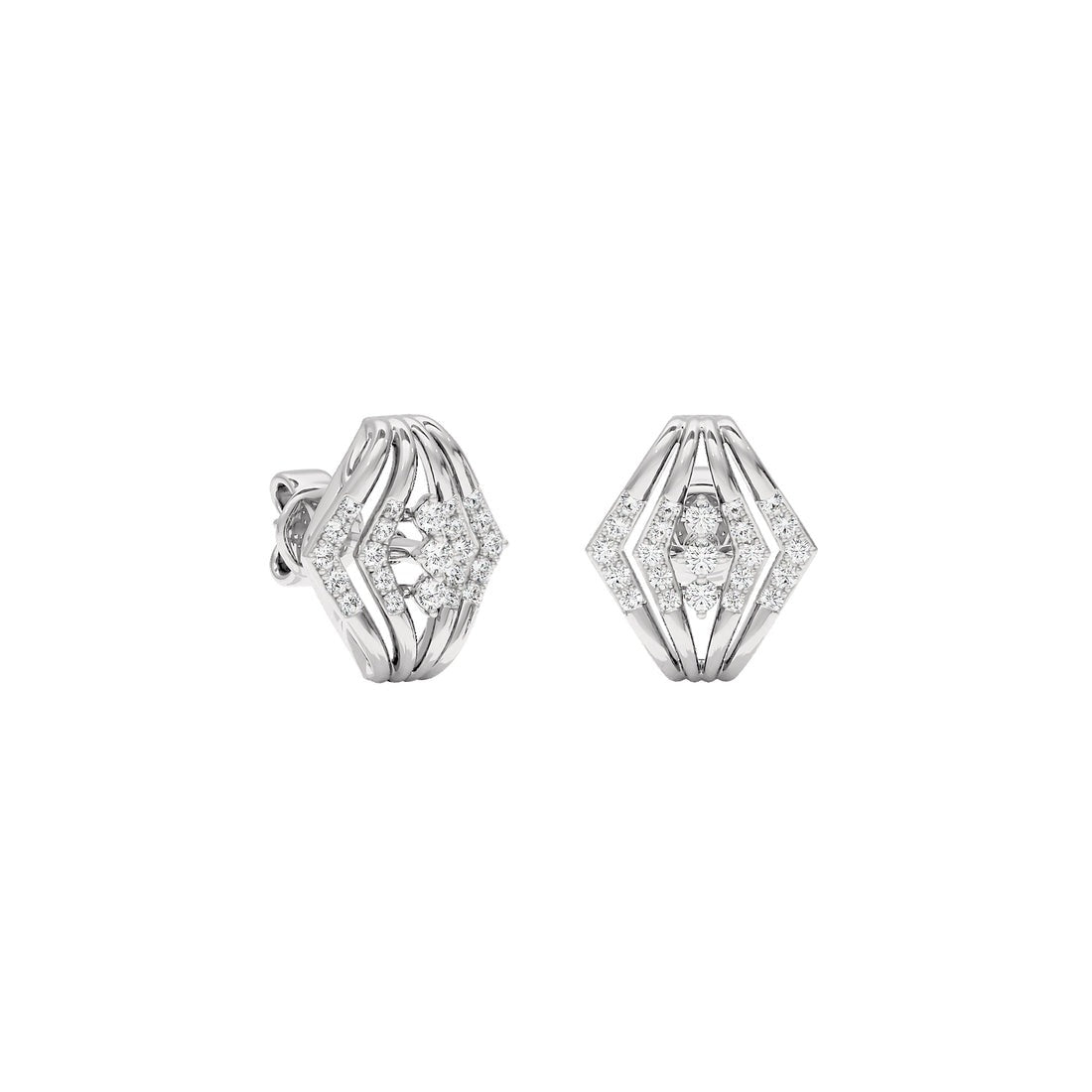Geo Radiance Gold Lab Grown Diamond Studs