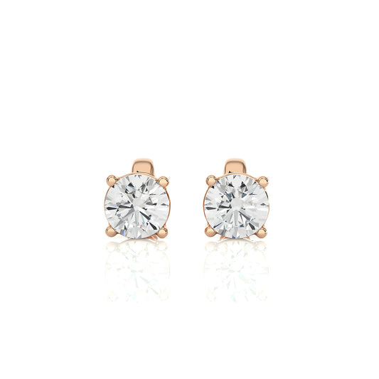 1 Carat Lab Grown Diamond Stud Earrings | Suez Diamonds
