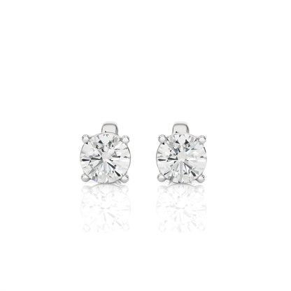 1 Carat Lab Grown Diamond Stud Earrings | Suez Diamonds