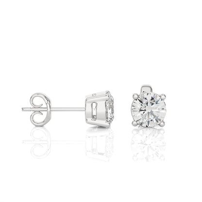 1 Carat Lab Grown Diamond Stud Earrings | Suez Diamonds