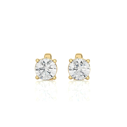 1 Carat Lab Grown Diamond Stud Earrings | Suez Diamonds