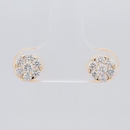 Versatile 3-in-1 Lab Grown Diamond Halo Stud & Drop Earrings