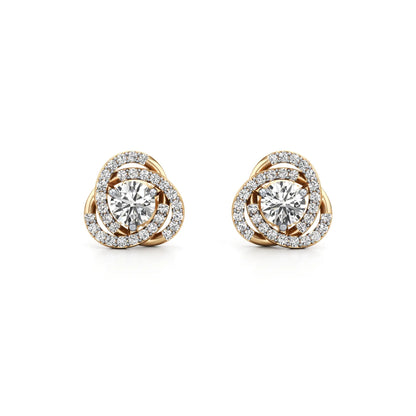 Convertible Lab Grown Diamond Halo Earrings