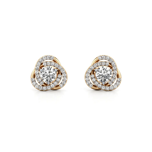 Convertible Lab Grown Diamond Halo Earrings