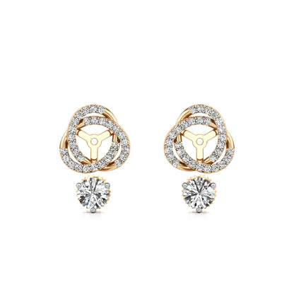 Convertible Lab Grown Diamond Halo Earrings