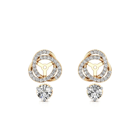 Convertible Lab Grown Diamond Halo Earrings
