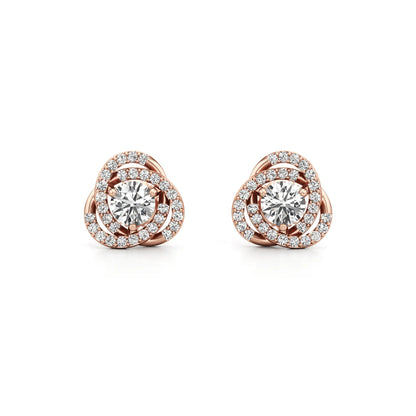 Convertible Lab Grown Diamond Halo Earrings