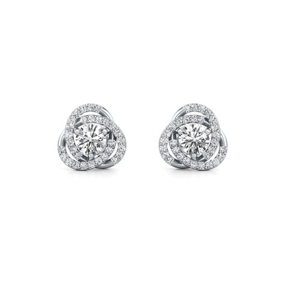 Convertible Lab Grown Diamond Halo Earrings