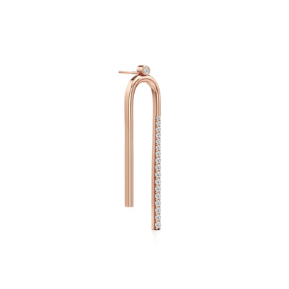 Modern Arc Lab Grown Diamond Dangle Earrings