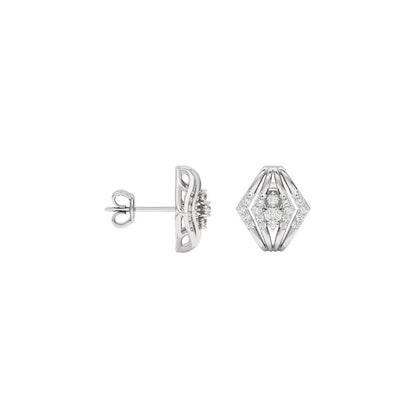 Geo Radiance Gold Lab Grown Diamond Studs